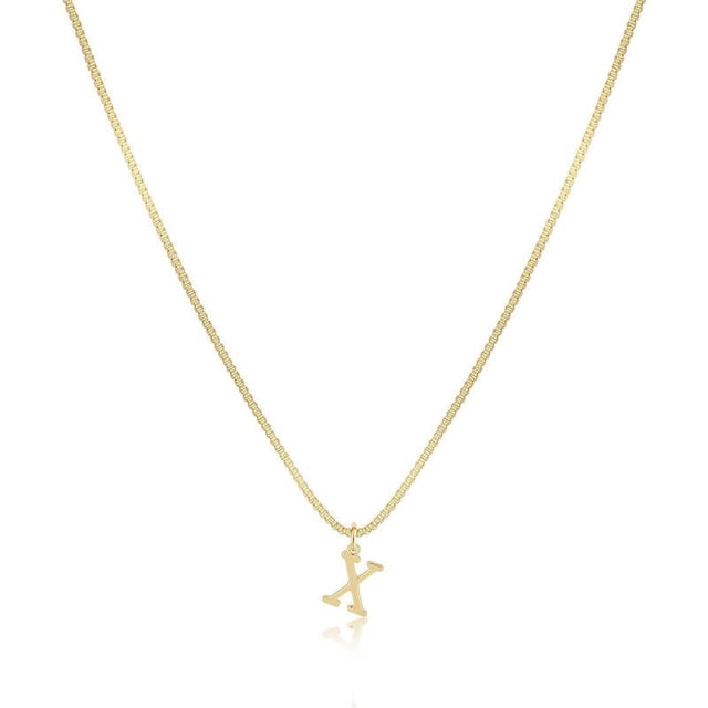 RXIRUCGD Add A Of To Your Everyday Look With This Initial Necklace Initial Dainty Necklace For Women