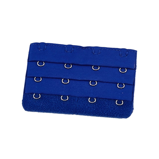 stanreset Extension Strap Bra Extenders Buckle 4 Hook Breathable Practical Accessories Adjustable Replacement 3 Rows Underwear royal blue
