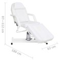 thumbnail image 4 of vidaXL Table de Massage Blanche 180x62x(87-112) cm, 4 of 5