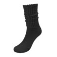 thumbnail image 2 of XIAQUJ Socks Solid Color Crew Socks Colorful Lightweight Cotton Socks Stockings Black One Size, 2 of 4