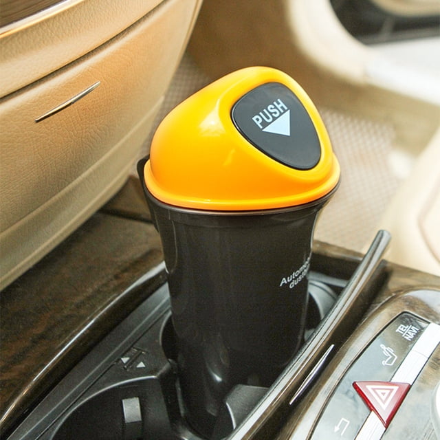 Yhmxh Kitchen Organizers and Storage Car Trash Can Garbage Mini Bin Coin Ashtray Cup Home Office Trash Can