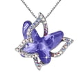 thumbnail image 1 of Jusqu'à 65 % de Rabais sur les Colliers SMihono pour Femmes Collier Papillon en Cristal Multicolore Pendentif de Mode, 1 of 2