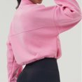 thumbnail image 4 of WRKEKC Chandail à Col Rond Uni pour Femme, Coupe Ample et Confortable en Molleton Éponge Français à Manches Longues Rose G, 4 of 8