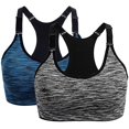 thumbnail image 1 of AWZXDE Soutiens-Gorge de Sport de Performance pour Femmes Design Sans Coutures Haut de Yoga, Course et Mise en Forme 2 Pack 2 Pcs, 1 of 8