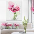thumbnail image 1 of Fleur Aquarelle Rose Dessinée à la Main - Impression d'Art Floral sur Toile, 1 of 4