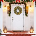 thumbnail image 3 of 24IN Real Touch Christmas Pine and Cedar Wreath, Large Winter Holiday Door Decor for Indoor Outdoor, Front Door Farmhouse Hanging Decoration, 3 of 6
