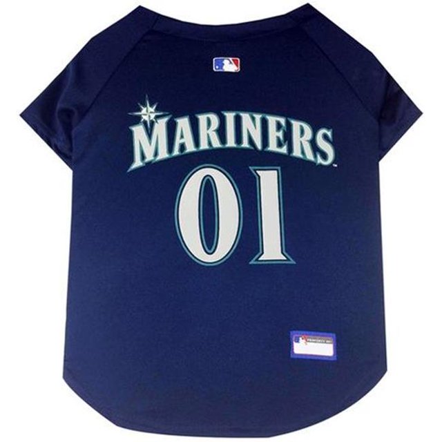 Pets First 849790013766 Chandail pour Chien des Seattle Mariners - Petit