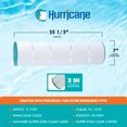 thumbnail image 3 of Hurricane 4 Pack HF7487-04 Cartouche de Filtre Avancée pour Piscine et Spa de Remplacement, 3 of 7