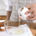 thumbnail image 1 of YAOMOBB Small Egg Filter Splitter Ceramic Chicken Egg Separator Creative Egg Yolk and White Filter Splitter 2 Pcs Set, 1 of 6