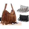 thumbnail image 4 of Sac Messager Rétro en Suède à Franges pour Femmes et Filles, Sac Hobo pour Dames, Sac à Bandoulière, Sac à Main Messager, 4 of 4