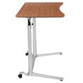 thumbnail image 3 of Sit-Down, Stand-Up Cherry Computer Ergonomic Desk with 37.375"W Top (Adjustable Range 29" - 40.75"), 3 of 9