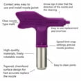 thumbnail image 2 of Airless Spray Tip Fine Finish Nozzle Wide Range Of Sizes 209 -655 Paint Sprayer, 2 of 9