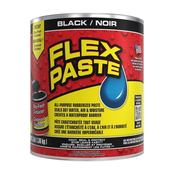 FLEX PASTE NOIR 3 LB PÂTE DE CAOUTCHOUC SUPER ÉPAISSE