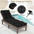 thumbnail image 4 of Gymax 73'' Lounge Chaise Cushion Padded Recliner Cushion Black, 4 of 6