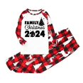 thumbnail image 2 of Styesk Pyjamas de Noël pour la Famille Mignons Xmas Haut à Carreaux Imprimé Vêtements de Nuit Ensembles de Pyjamas de Noël Assortis pour Enfant, 2 of 6
