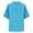 263-Bleu, variante sur Craaazy Blouse Femme en Coton et Lin Uni Col en V Manches 3/4 Haut Henley Décontracté avec Boutons pour Usage Quotidien Cadeaux