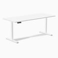 thumbnail image 2 of Desky Single Sit Stand Desk - White / White, 2 of 10