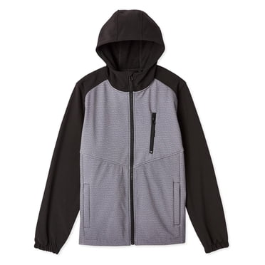 Manteau à coquille souple avec capuchon George pour hommes