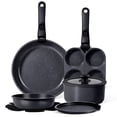 thumbnail image 1 of Gipp 11pcs Ceramic Cookware Sets, Pots and Pans Set Non Stick with Removable Handle, Oven & Dishwasher Safe,Induction Cookware, 1 of 7