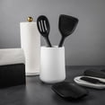 thumbnail image 5 of Thyme & Table, Ceramic Ribbed Kitchen Utensil Holder, White, 5 of 5