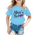 thumbnail image 1 of PMVFHDE Hauts Décontractés pour Fille Robe T-Shirt pour Filles T-Shirts Chemises pour Fille Grande Taille T-Shirts Mignons pour Fille T-Shirt Graphique Mignon pour Fille Col Rond Manches Courtes T-Shirt d'Été Décontracté Bleu, 7-8 Ans, 1 of 5
