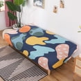 thumbnail image 4 of yuksok Armless Futon Cover Furniture Protector Elastic Polyester Stretch Sofa Slipcover Colorful, 4 of 9