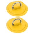 thumbnail image 2 of Patch PVC D, Accessoires de Pont Réutilisables Durables D-Ring Patch 2 Pcs pour Porte-Toiles Remorques Feuilles de Sol pour Bateau Gonflable PVC Kayak Canot Jaune, Bleu, Rouge, Émeraude, 2 of 8