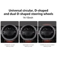 thumbnail image 4 of UsRHHA Elastic Stretch Steering Wheel Cover, Universal 14-15 Inch Non-Slip Car Wheel Protector, Soft Warm Breathable Mesh Fabric Cover for Winter Driving Decoration, 4 of 7