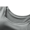 thumbnail image 3 of AherBiu Débardeurs Rembourrés pour Femmes Basiques Amples Couleur Unie Été Camisole Confortable Col Rond Sans Manches, 3 of 4