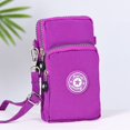 thumbnail image 1 of Woman‘s Cell Phone Bag with Large Capacity Wrist Strap Prints Design for Outdoor School Office Commute, 1 of 3