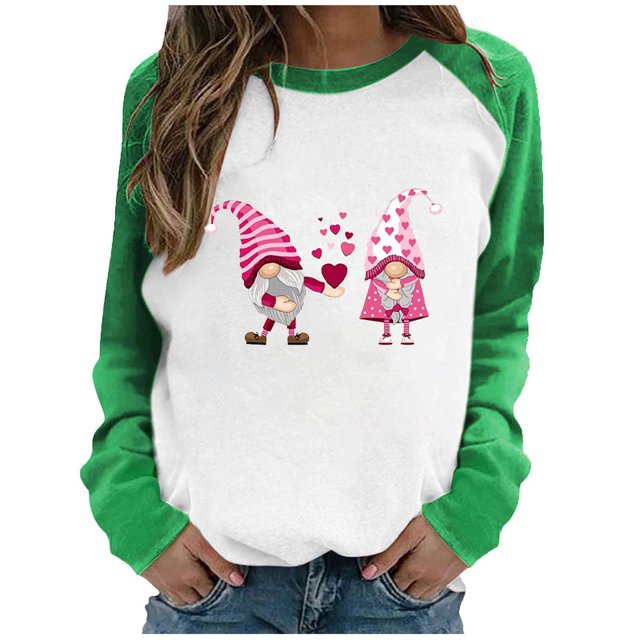 Hauts de Sortie pour Femmes Automne Hiver Col Rond Tempérament Décontracté Manches Raglan T-shirt Décontracté Ample Haut Chemisiers pour Femmes Chic Décontracté en Liquidation