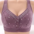 thumbnail image 2 of Timegard Bras for Women Plus Size Front Closure Wirefree Full-Coverage Comfortable Seniors Bralettes, 2 of 7