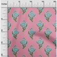 thumbnail image 1 of oneOone Silk Tabby Fabric Leaves & Floral Block Print Sewing Fabric BTY 42 Inch Wide, 1 of 4
