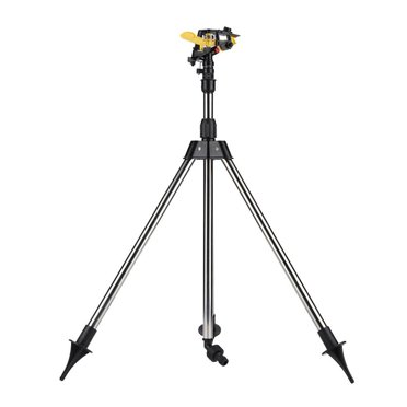 Arroseur de Pelouse, Trépied d'Arrosage pour Plantes de Jardin, Arroseurs d'Eau pour Pelouse de Jardin et Cour, Buse à Bras Basculant pour le Sol Automatique à Rotation 360 Degrés, Pulvérisateur d'Irrigation Outil de Jardinage