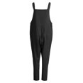 thumbnail image 3 of Leutsin Salopette Sans Manches pour Femmes Ample en Coton et Lin Longue Combinaison de Soirée, 3 of 7