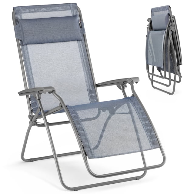 Lafuma R-Clip Batyline Iso Relaxation Zéro Gravité Chaise Longue d'Extérieur Inclinable Océan