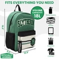 thumbnail image 3 of Harry Potter Slytherin Crest 16.5" Adult Green Backpack, 3 of 7