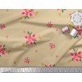 thumbnail image 3 of Soimoi polyester Crepe Fabric Leaves & Rose Flower Fabric Prints By Yard 42 Inch Wide, 3 of 3