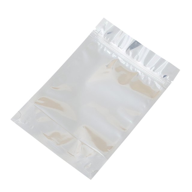 fastboy 50 Pcs Sacs de Collation Aluminisés Sacs de Scellage Cosmétiques Transparents - 7x13cm