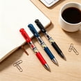 thumbnail image 1 of Usloyux 3Pcs Push-Button Gel Pen 0.5mm, Smooth Writing Ink Pen Black Exam Pen Red Spring Retractable Pens, Fine Tip Needle Point Ballpoint Pens for OfficeSchoolWriting Drawing, 2ml Ink Refillable, 1 of 9