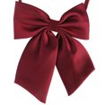 thumbnail image 2 of Miangastore Men Microfiber Pre-tied Business Bow Tie Set (Wine), 2 of 8