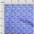 thumbnail image 2 of oneOone Cotton Poplin Twill Medium Blue Fabric Abstract Stripe Craft Projects Decor Fabric Printed By The Yard 56 Inch Wide, 2 of 4