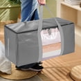 thumbnail image 1 of Dadatutu Moving Bags, Large Moving Boxes, College Packing Storage Boxes with Lids, Heavy Duty Totes, Sturdy Handles, Zipper, Clear Window, 27X15X13Inch, 1 of 5