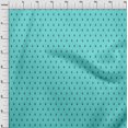 thumbnail image 4 of oneOone Velvet Turquoise Blue Fabric Asian Floral Block Craft Projects Decor Fabric Printed By The Yard 58 Inch Wide, 4 of 5