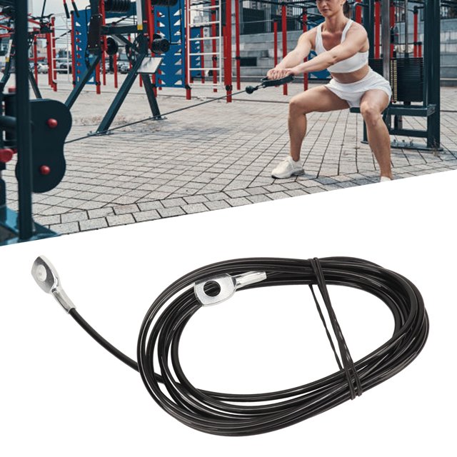 Fitness Pulley Cable System, 100kg Load Capacity, Easy To Install, Durable Materials, Versatile Use With Tools For Gym Workouts
