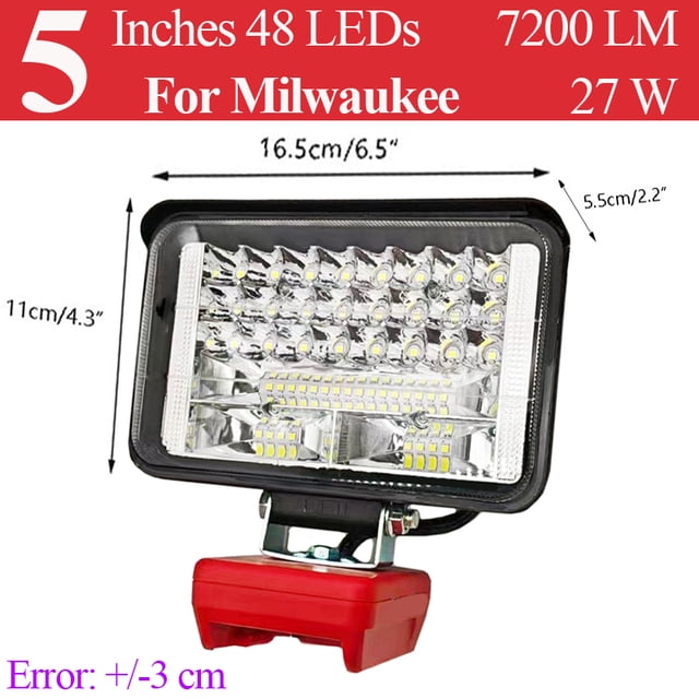 Power Tool Parts For M18 LED Work Lights Flashlights Electric Torch Spotlight USB Power Bank For Mil*wau*kee 18V Li-ion Battery