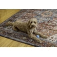 thumbnail image 4 of Carter 5' x 7' Washable Area Rug, Rust and Ivory, 4 of 8