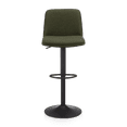 thumbnail image 3 of Bouclair Khaki Fabric and Metal Adjustable Bar Stool, 3 of 10