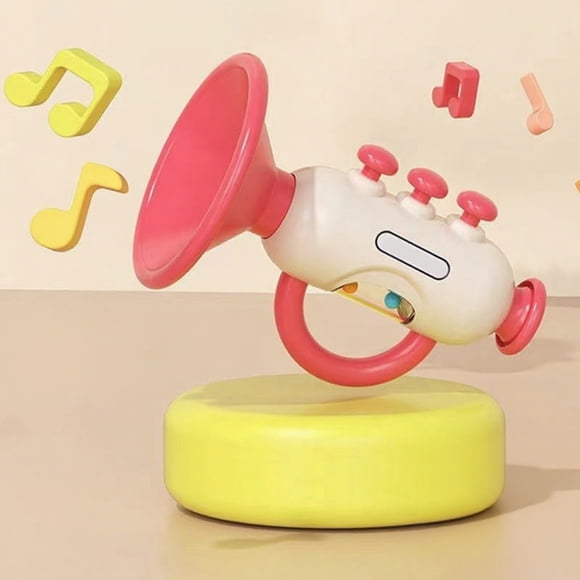 Latrodar Jouets Musicaux pour Tout-Petits 1-3 Jouet Trompette pour Enfants Bébés Instrument de Musique Cor à Souffler ABS Jouets pour Fille Tout-Petit Cadeaux de Noël pour Enfants Cadeaux pour Bébé Garçons Plastique Amélioré
