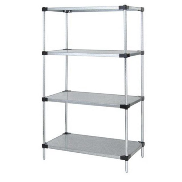 Quantum Storage WRS4-74-2142SS Unités de Départ Solides à 4 Tablettes, Acier Inoxydable - 21 x 42 x 74 Po